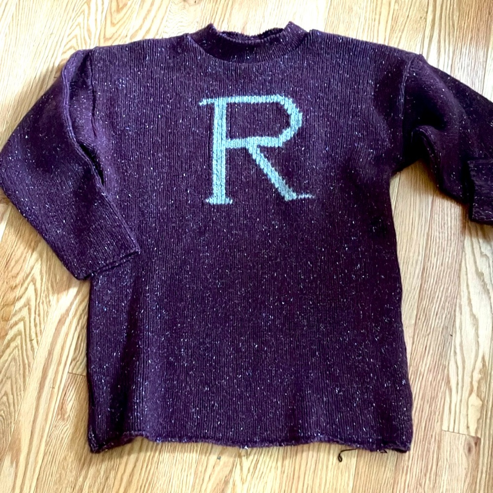 Universal Studios Warner Bros Harry Potter Ron Weasley Scottish Wool R Sweater L